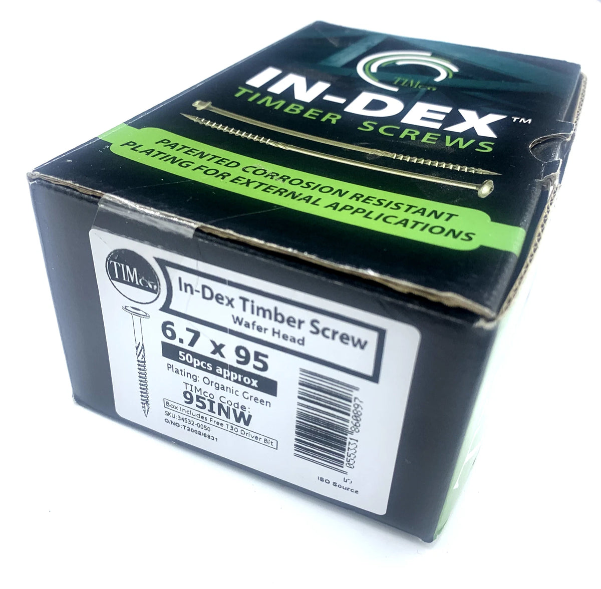 Decking Screws Wafer Head Landscape 6.7 × 95mm Sleeper Timberfix Index Screws – product image 1