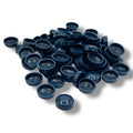 Navy Gloss 6/8g Snap-Caps screw cover caps