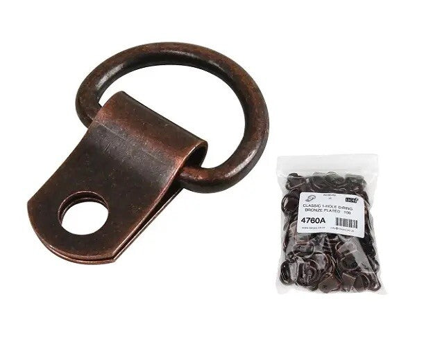 Bronze D-Ring Picture Hanging Kit – 200m Cord, 200 Rings & Screws – product image 2