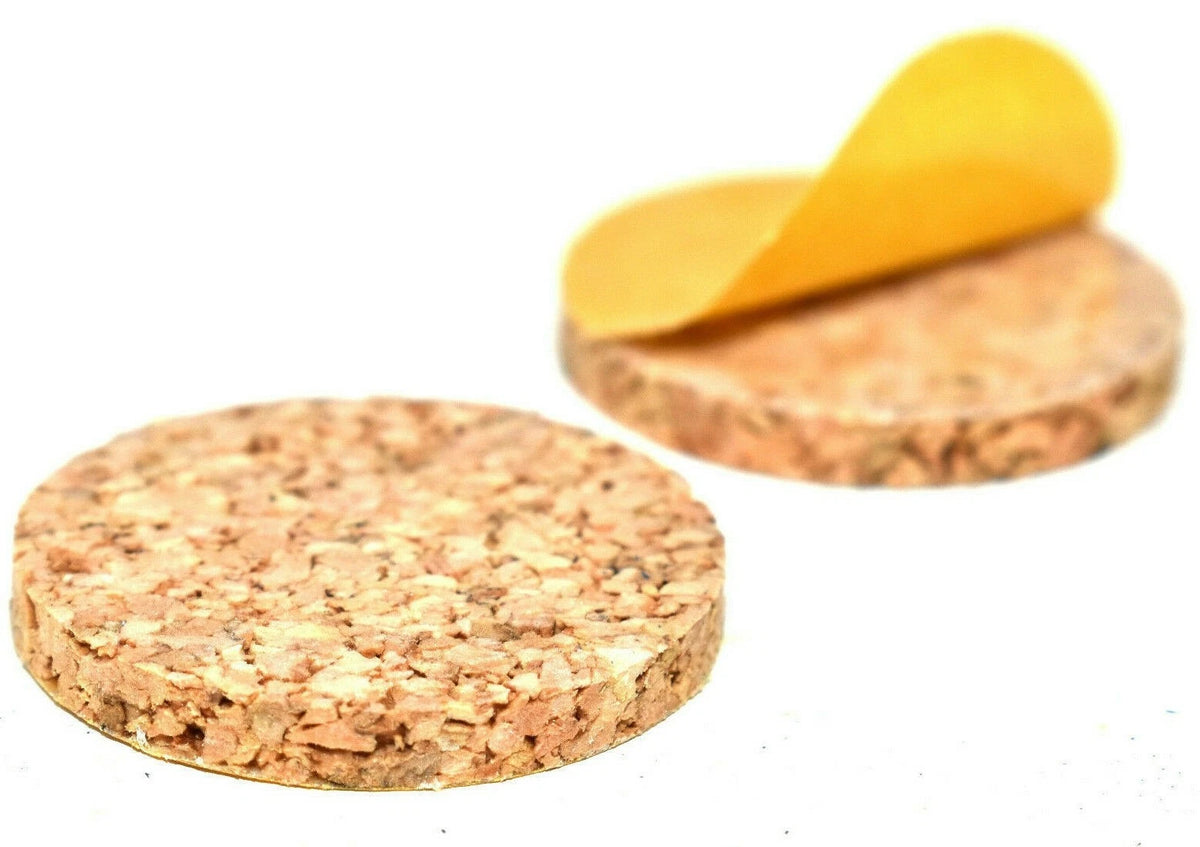 Cork Disc Adhesive Backed Nitrile Bonded Discs 2mm Thick Picture Frame Pads – product image 3