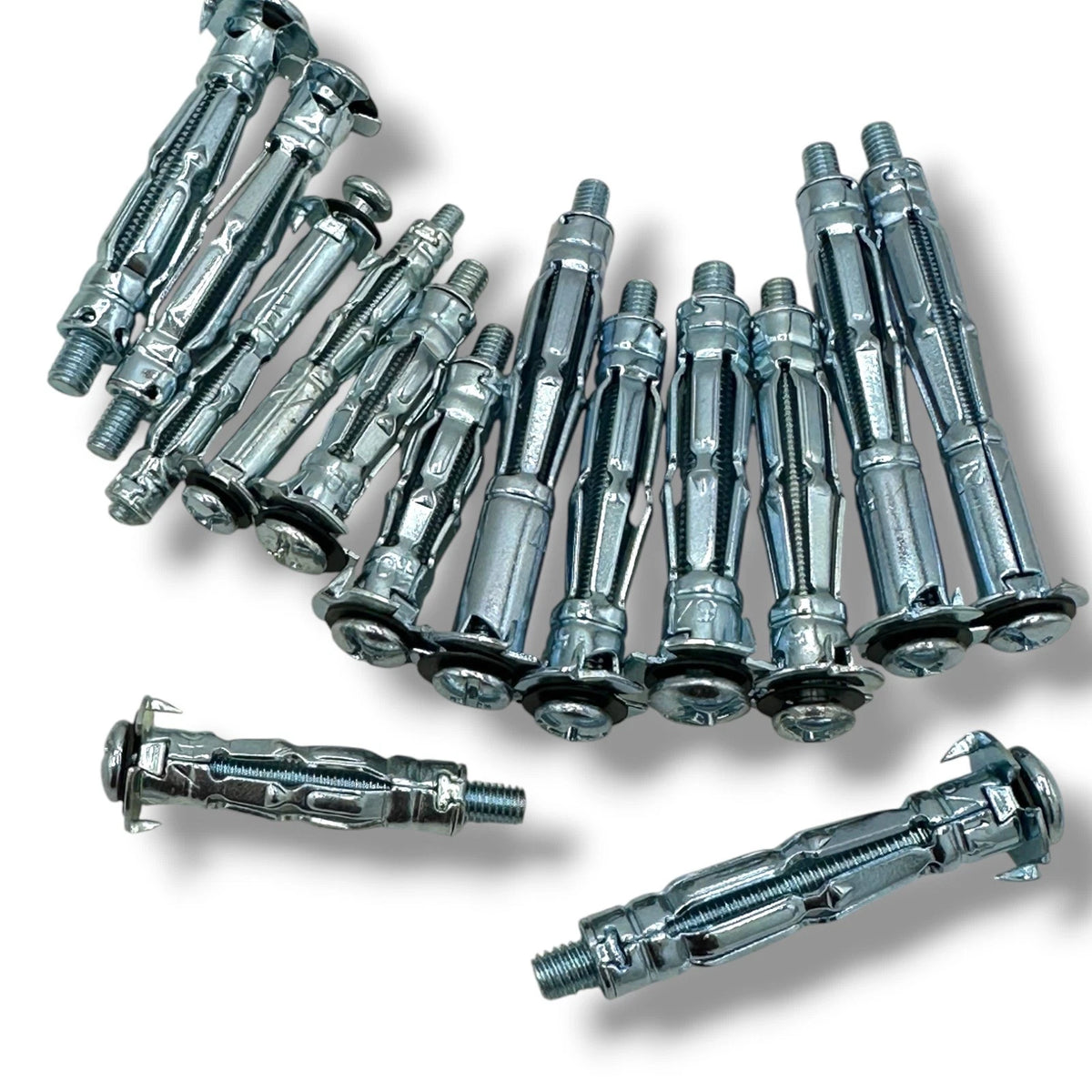 Plasterboard Fixings Heavy Duty Hollow Wall Cavity Anchors Metal Brolly Plug – product image 1