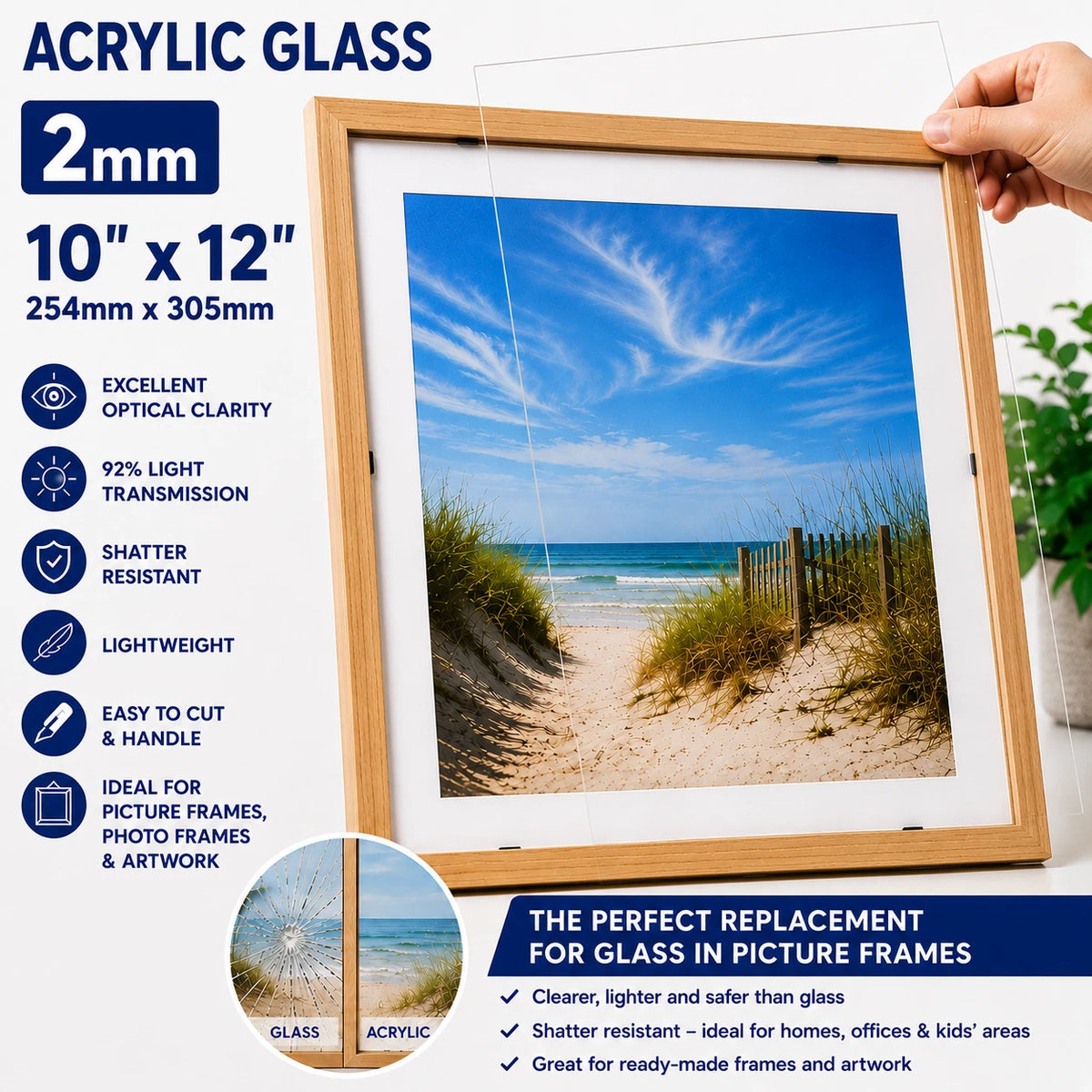 Clear 2mm Replacement Acrylic Glass – 8 Sizes, Packs 1–20 - image 23