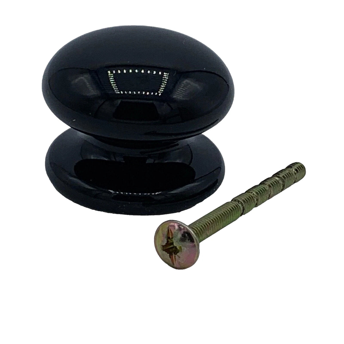 BLACK CERAMIC 38mm DOOR KNOBS 1-32 PACK Kitchen/Bedroom Drawer Pull Handles – product image 2