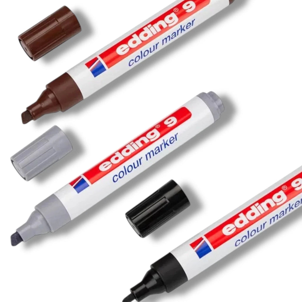 Marker Pens Touch-Up edding 9 Colour T Frame Moulding Black Brown Grey / Silver – product image 1