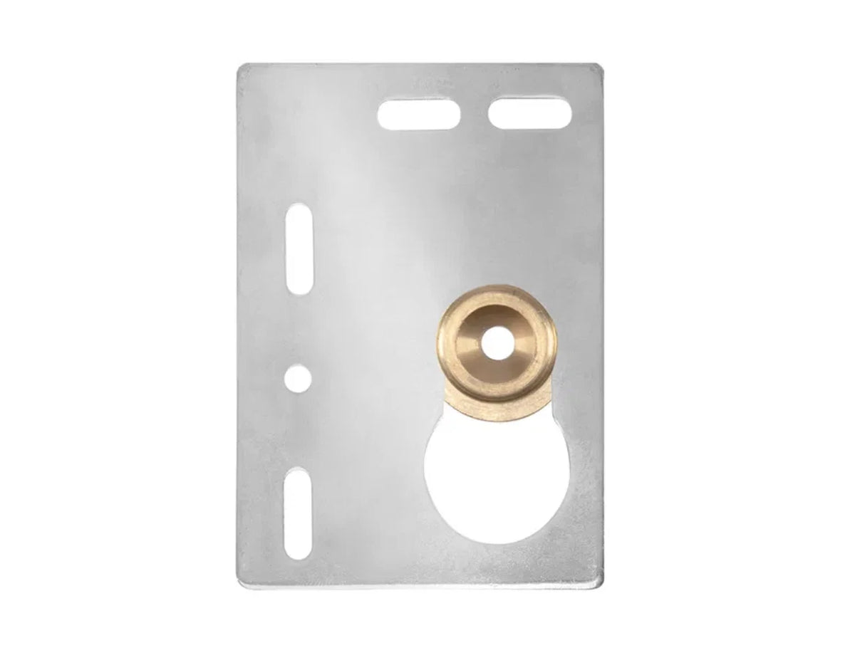 Picture hanging Hanger Frame Nickel Keyhole Plates FLAT + Wall Bezels × 2 Framing – product image 5