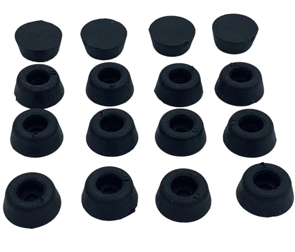 Rubber Toilet Seat Buffer 19mm Pads Pack SMALL Bathroom Round Stop Seat Black – product image 5