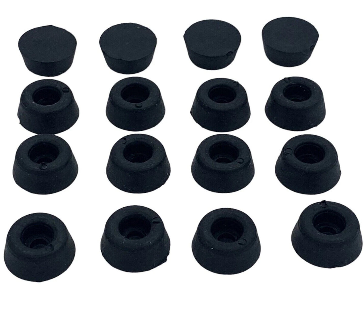 Rubber Toilet Seat Buffer 19mm Pads Pack SMALL Bathroom Round Stop Seat Black – product image 5