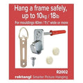 Safety Hook Hanging Pack - 10kg Pictures Hang frame photo Screws Hooks spacer – product image 1
