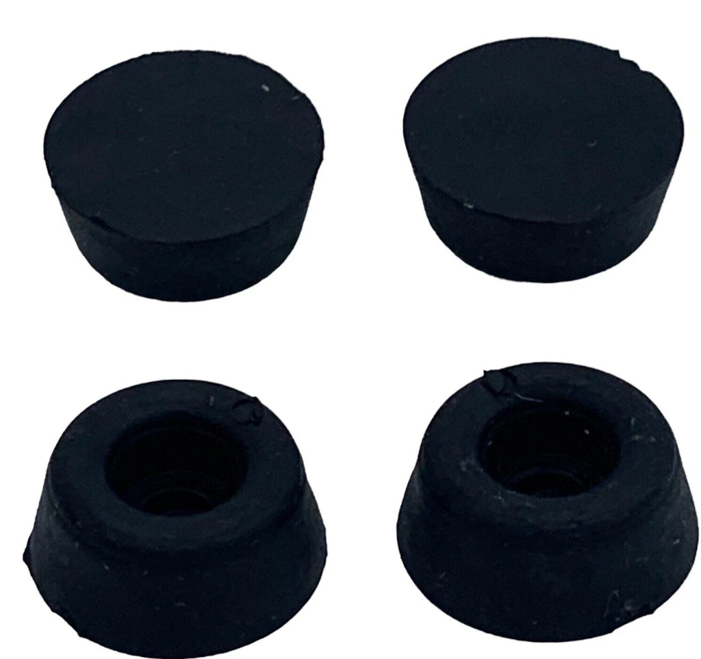 Rubber Toilet Seat Buffer 19mm Pads Pack SMALL Bathroom Round Stop Seat Black – product image 3