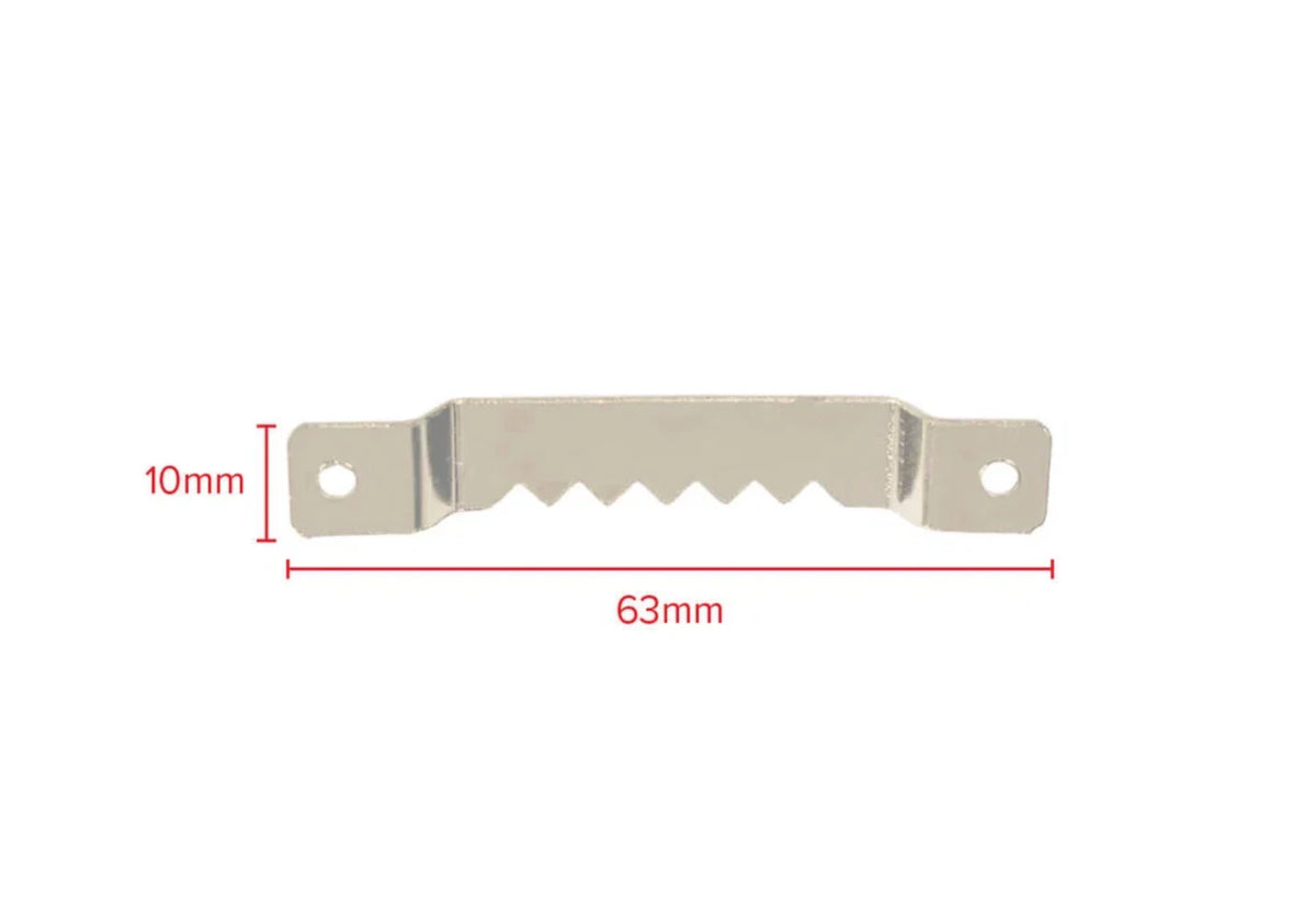 Sawtooth Picture Hangers 63mm with Screws for Canvas Frames Wall Hanging Brass – product image 7