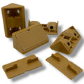 Campervan Corner Connector Blocks with Caps – Beige, 44 × 20mm - image 1