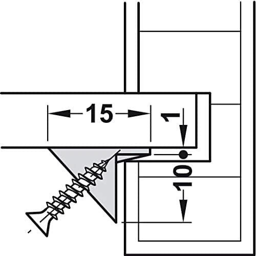 Häfele Rear Panel Connector Plastic Screw Fixing Cabinet Back Fixing Screws DIY – product image 6