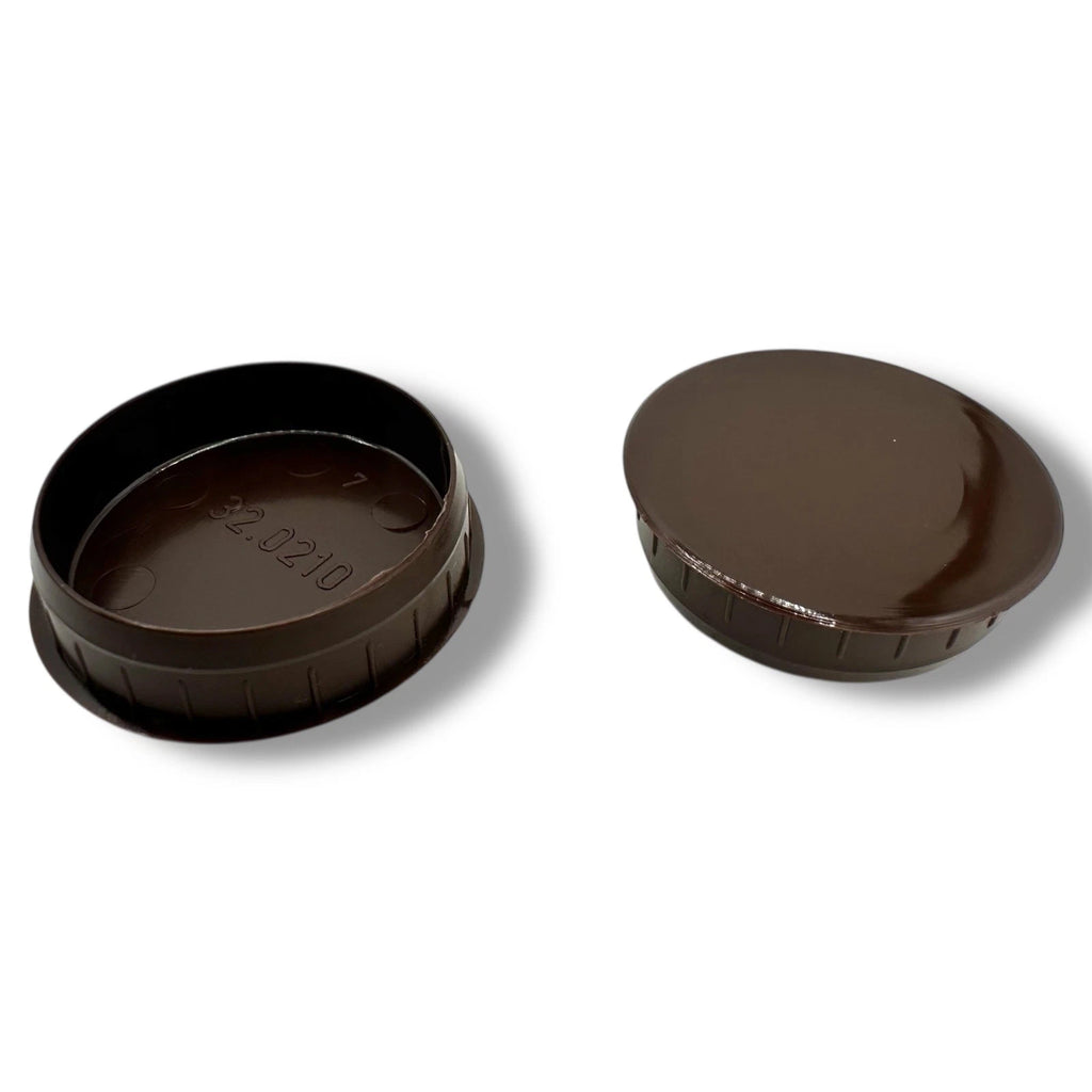 Cover Cap Hinge Hole Dark Brown 35mm Blanking Bung Kitchen Bedroom Cabinet Door – product image 2