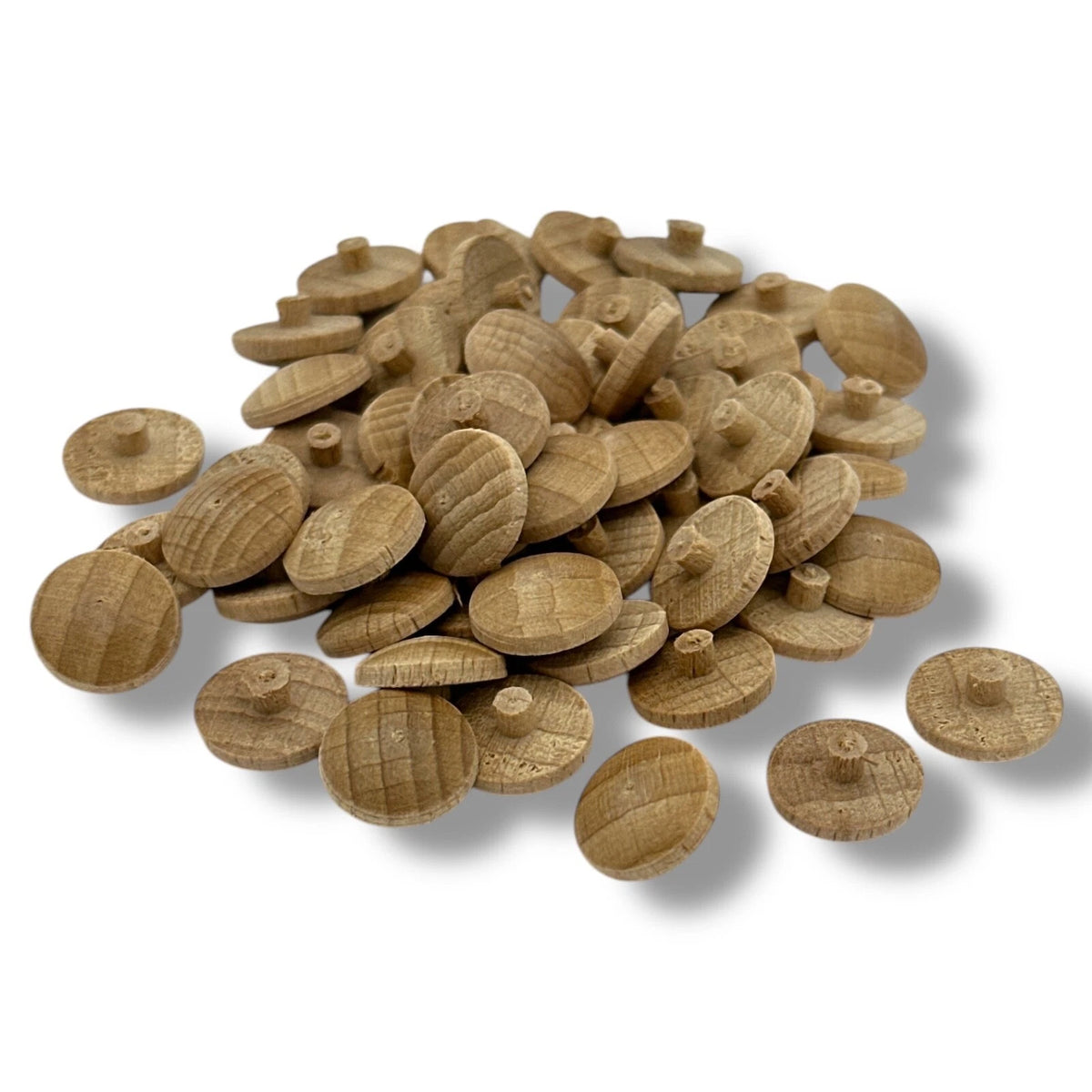Solid Wood Cover Cap 25 × Cover Press Fit In Steamed Beech Furniture Screws Caps – product image 1