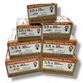 ForgeFix Yellow Zinc Wood Screw Assortment – 1,400 Pieces – assorted screw boxes