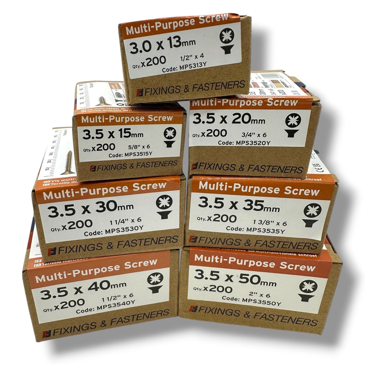 ForgeFix Yellow Zinc Wood Screw Assortment – 1,400 Pieces – assorted screw boxes