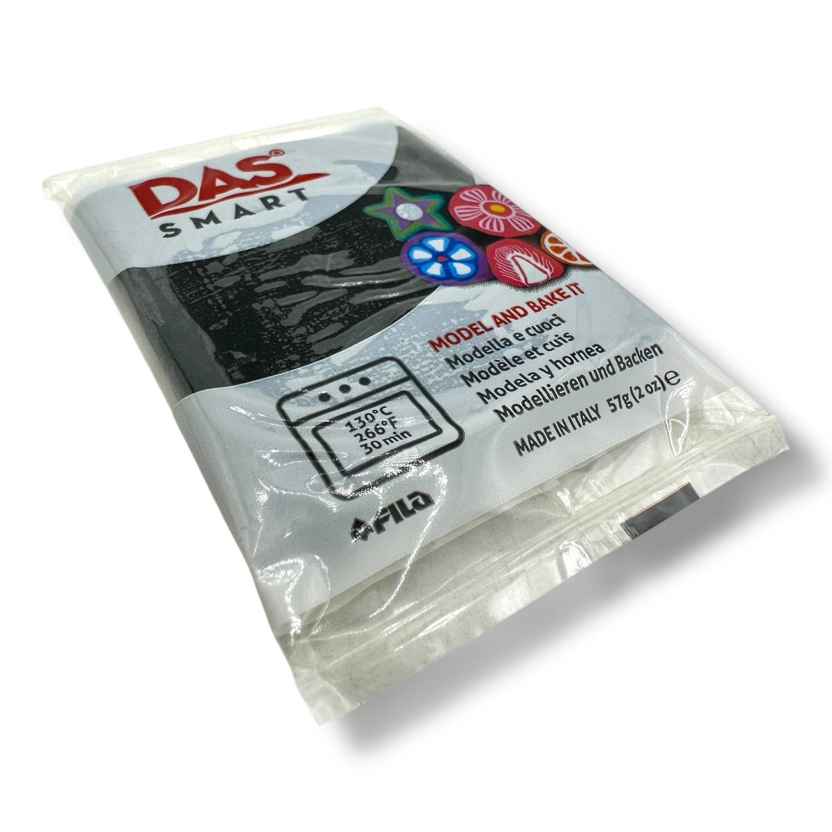Black DAS Clay Smart Oven Bake Polymer 57g - Modeling & Craft Clay Kids Make – product image 1
