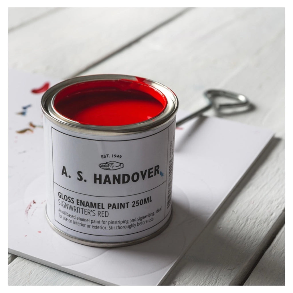 Enamel Paint Oil Based Signwriter Red Handover Signwriting & Pinstriping - 250ml – product image 5