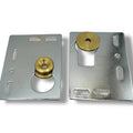 Picture hanging Hanger Frame Nickel Keyhole Plates FLAT + Wall Bezels × 2 Framing – product image 1