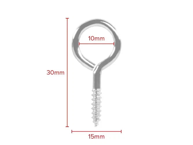 Screw Eyes Zinc 30 × 6 Picture Framing Frame Hanging Hooks Crafts – product image 2