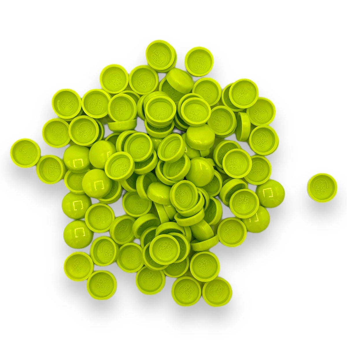 Lime Gloss 6/8g Snap-Caps screw cover caps