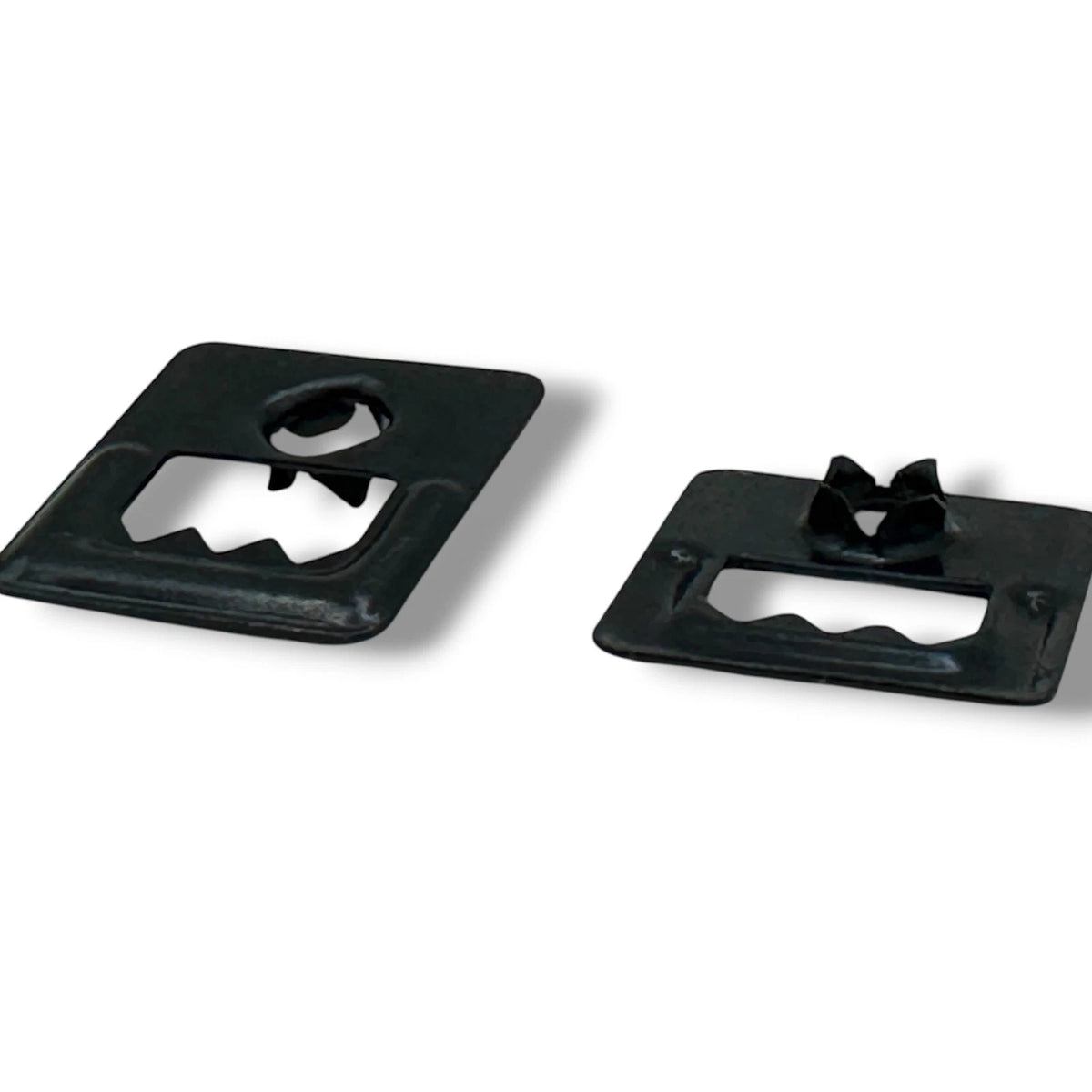 Self Fastening Sawtooth Picture Frame Hangers Black 1 Hole Back Board Clips – product image 4