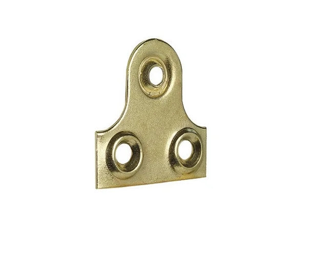 Brass-Plated 3-Hole Mirror Plates – 32mm