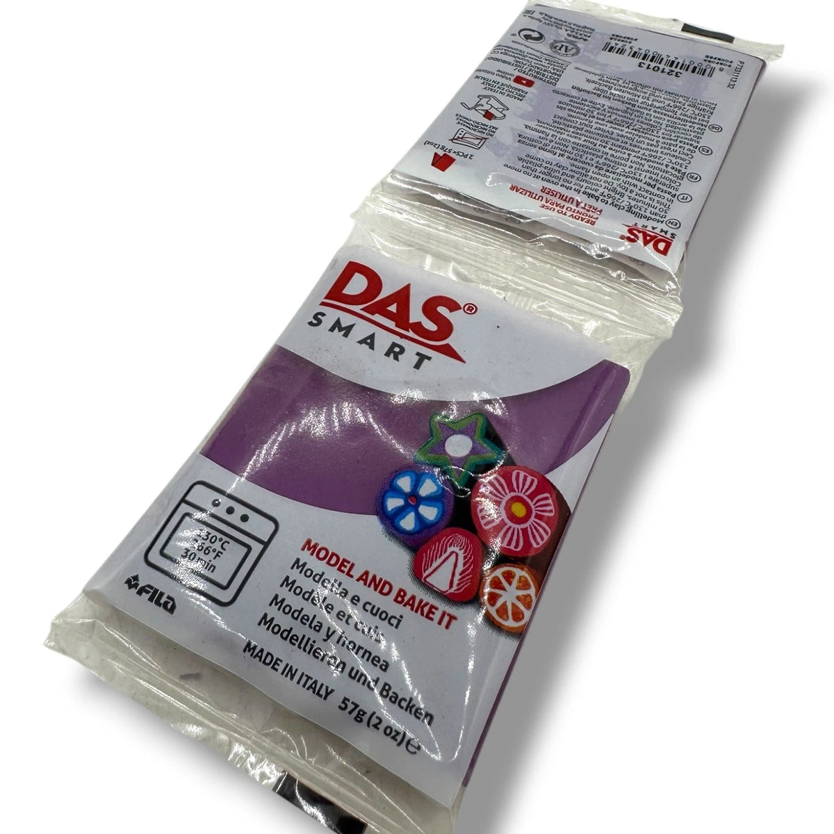 Purple DAS Clay Smart Oven Bake Polymer 114g - Modeling & Craft Clay Kids Make – product image 1