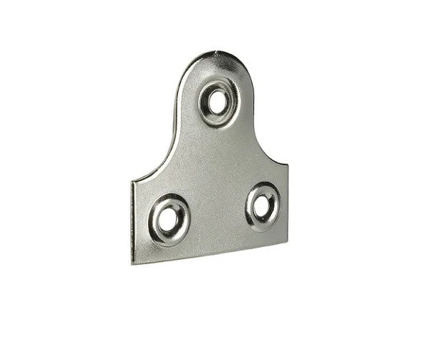 Nickel-Plated 3-Hole Mirror Plates – 32mm