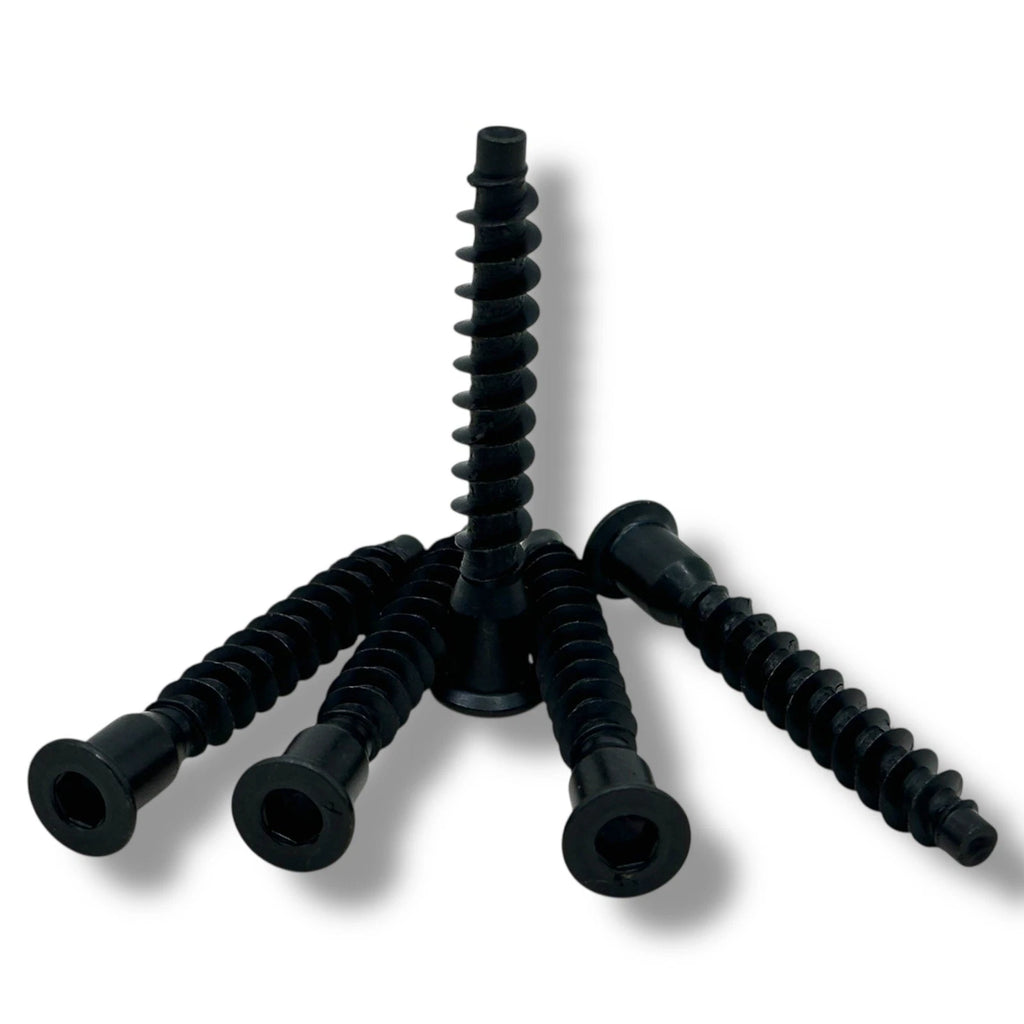 Black Confirmat Screws M5 × 70mm Speakers Furniture Wood MDF Chipboard Häfele – product image 4