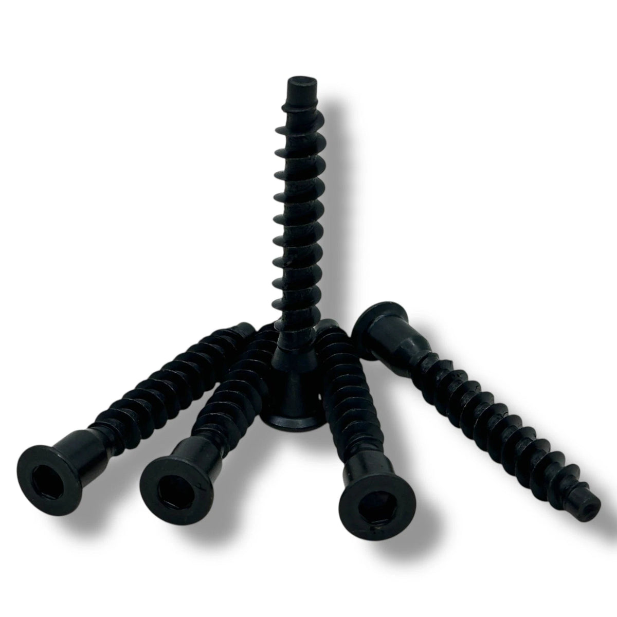Black Confirmat Screws M5 × 70mm Speakers Furniture Wood MDF Chipboard Häfele – product image 4