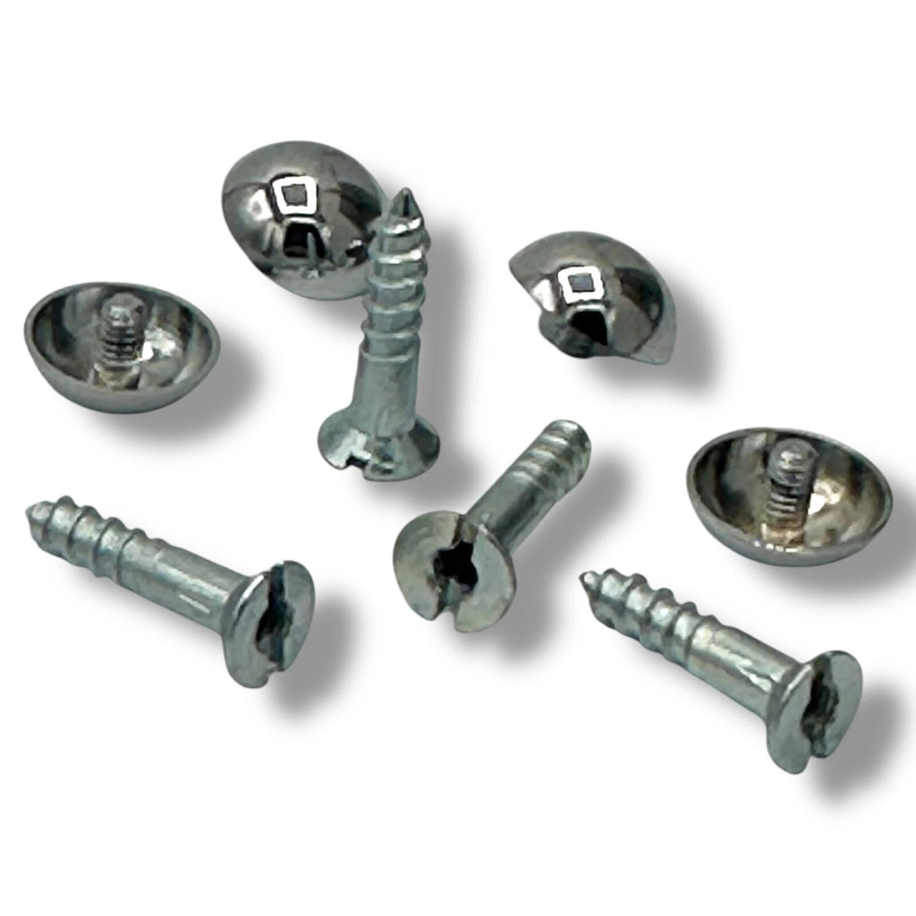 Mirror Screws And Dome Head No.8 × 19mm (4.2mm) × 4 Frames Mirrors Chrome – product image 2