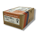 ForgeFix Yellow Zinc Pozi Wood Screws – 6.0 × 50mm – size and packaging