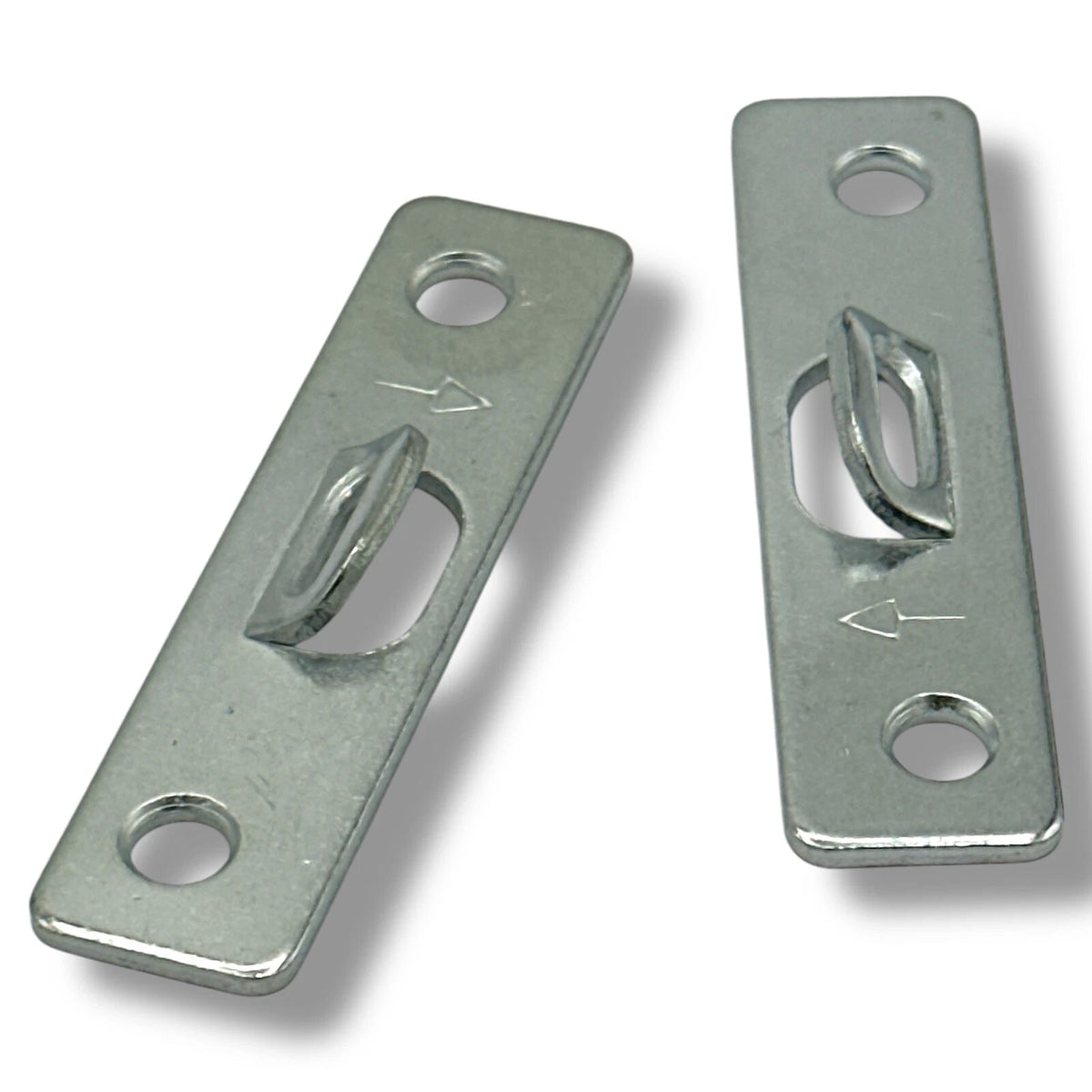 D-Rings Anchor Plates 51mm 2 Holes Narrow Frame Hanger Hanging WITH SCREWS – product image 2