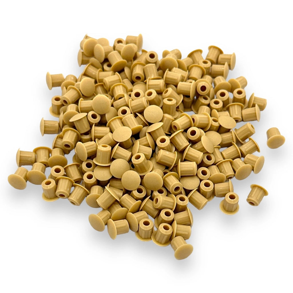 Buff Brown 5mm Holefix push-fit drill hole cover caps