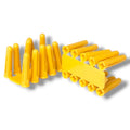 Yellow Wall Plugs 5mm Drill Plastic Expansion Raw Plugs No 4 6 Screws Masonry – product image 1