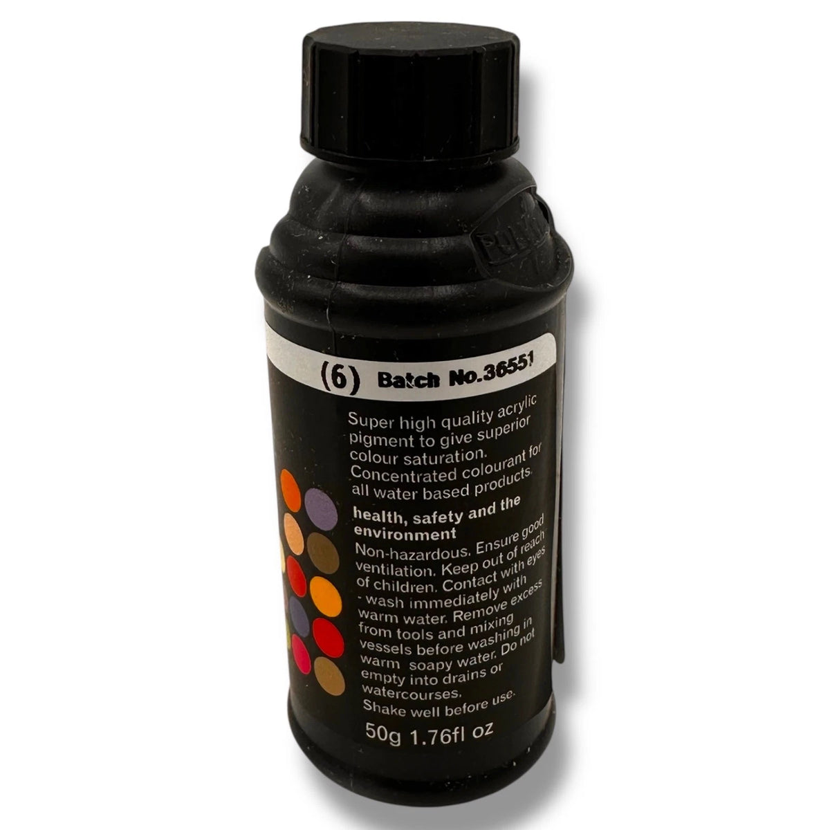 Polyvine Acrylic Colourant 50g Black Vibrant Waterbased Concentrated Pigments – product image 5