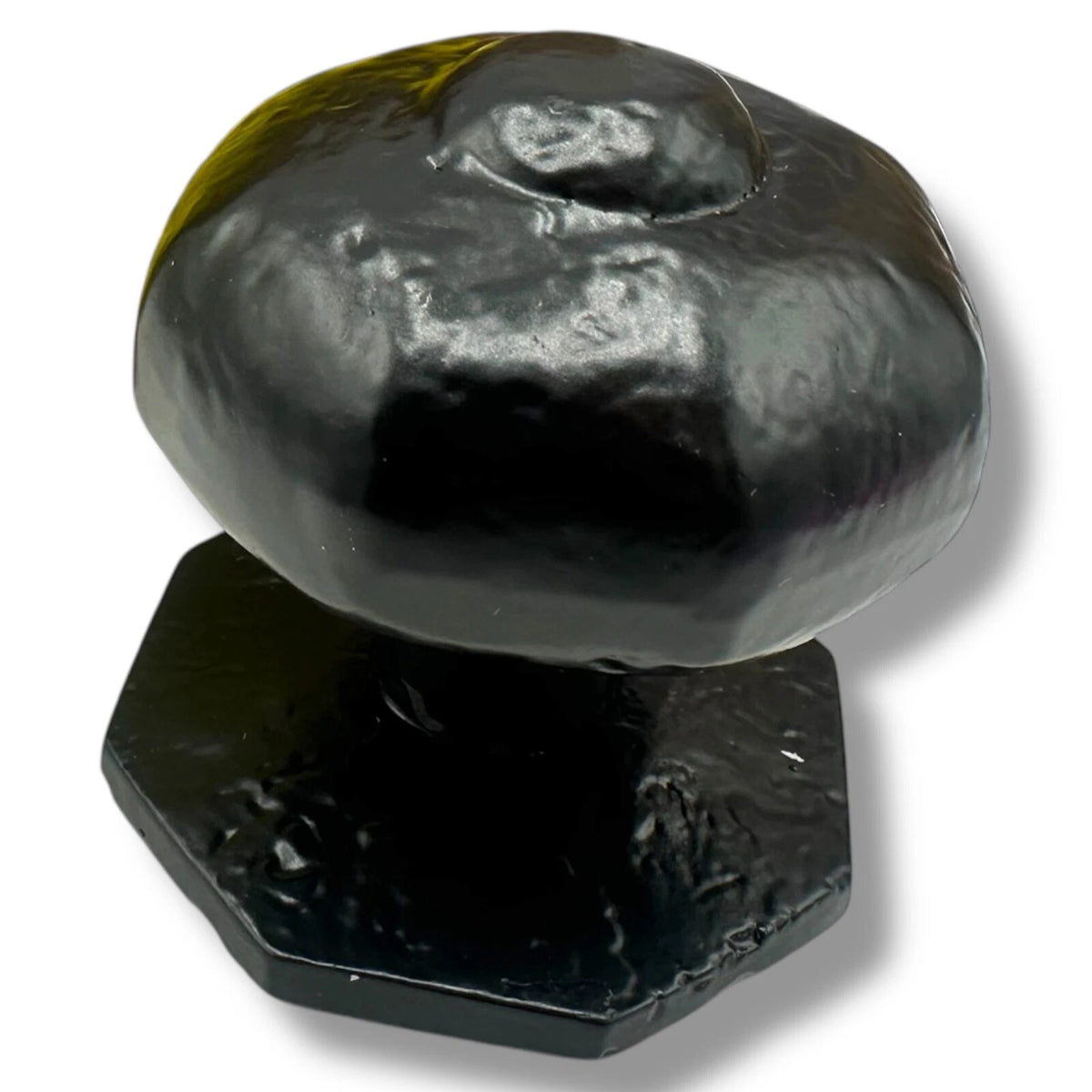 Door KNOB BLACK OCTAGONAL Centre Premium Black Antique CAST IRON Pull rustic – product image 1