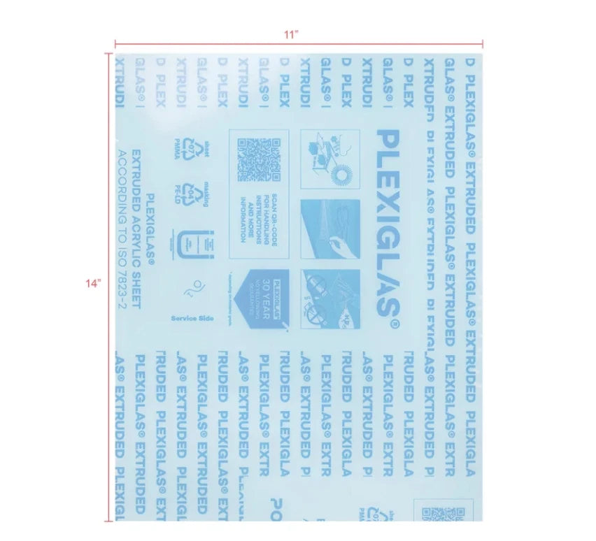 Clear 2mm Replacement Acrylic Glass – 11 × 14" (279 × 356mm) - image 4