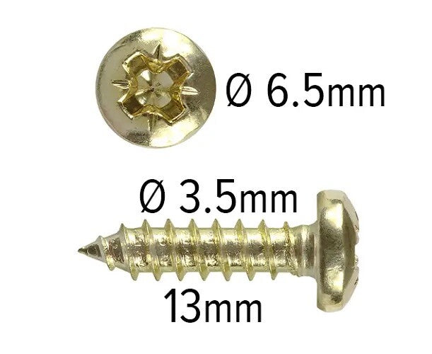 Brass D-Ring Picture Hanging Kit – 200m Cord, 200 Rings & Screws – product image 3