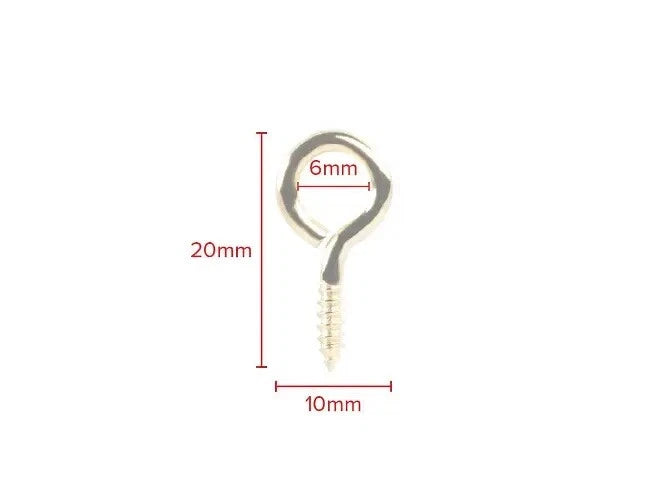 Screw Eyes Brass Hooks X500 Plated 20 × 2 Picture Framing Frame Hanging Crafts – product image 3