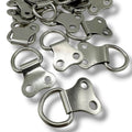 Nickel 2-Hole Heavy-Duty D-Ring Picture Frame Hangers