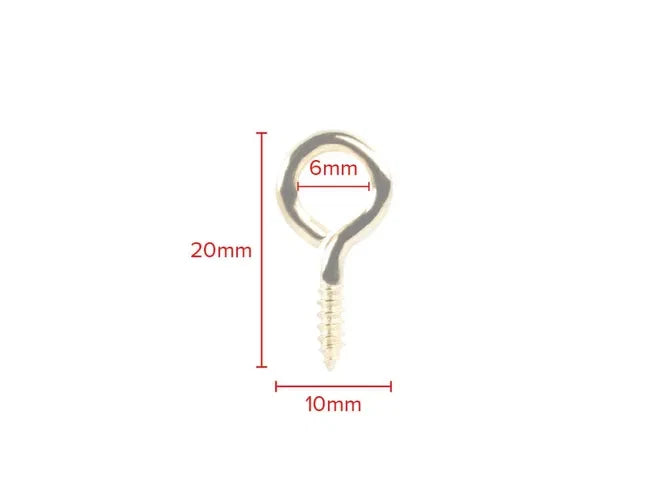 Screw Hooks Eyes Brass Eye Picture Frame Hanging 12 × 00 14 × 1 16 × 1 20 × 2 25 × 4 30 × 6 – product image 6