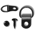 Small Black 1-Hole D-Ring Hangers – Screws Optional