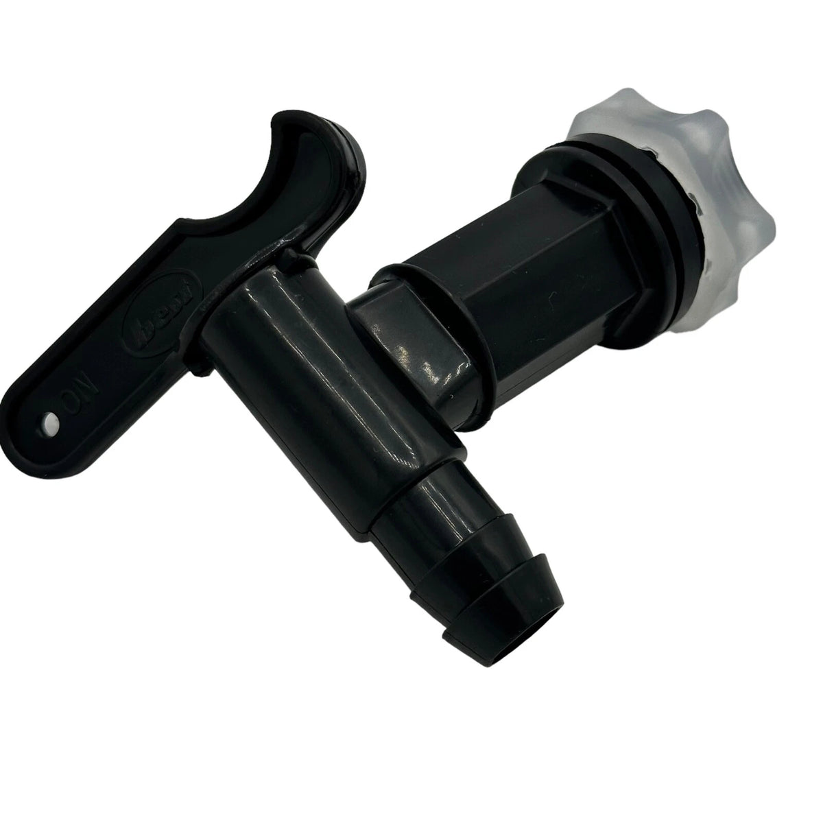 Water Butt Rain Collection Barrel Tap With Nut, Black Plastic Push-Fit Merriway – product image 1