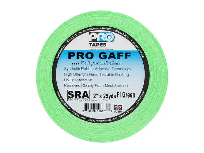 Pro Gaff Cloth Tape Green White Self Adhesive 48mm × 23m Picture Framing – product image 2