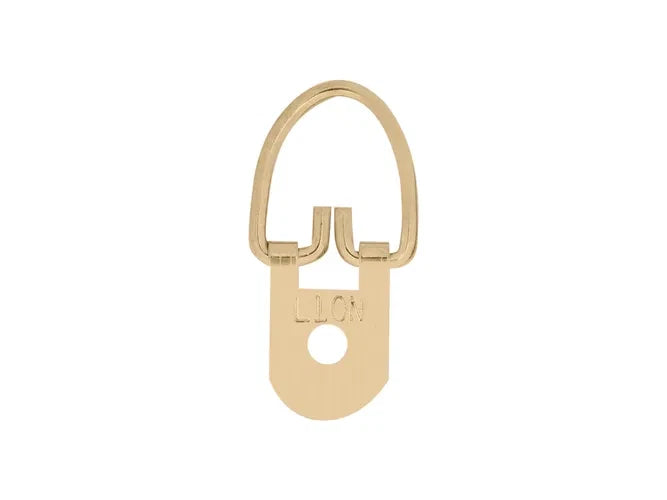 Brass D-Ring Hanger Hook X100 Heavy Duty One Hole 46mm Mirror Picture Hanging – product image 2