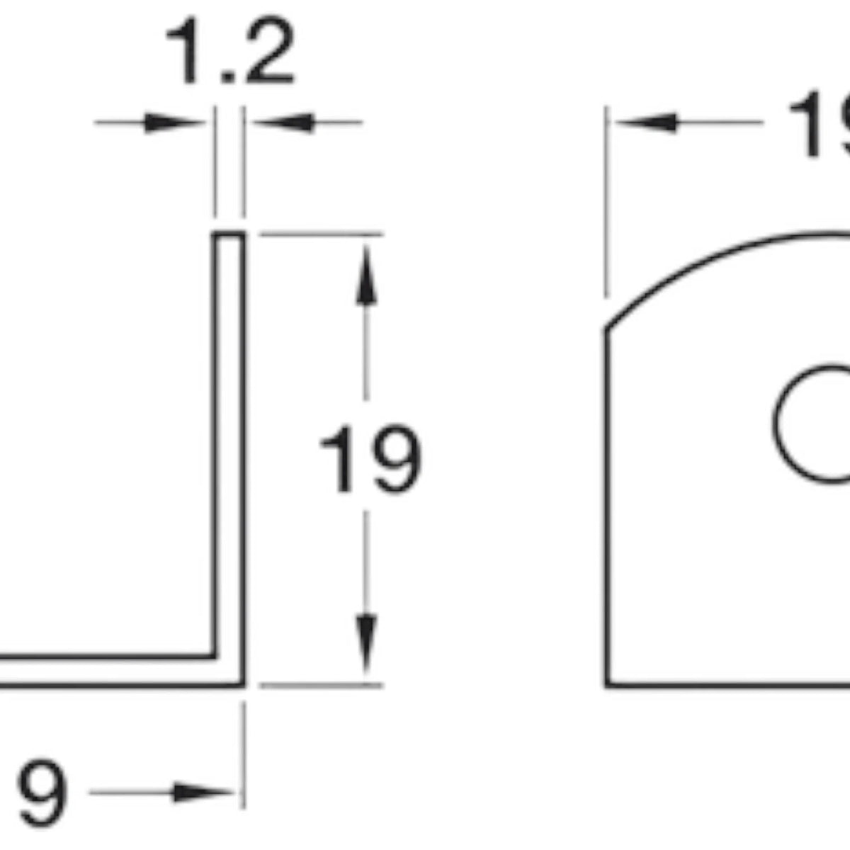 Small Metal Right-Angle Corner Brackets – 19mm – product image 4