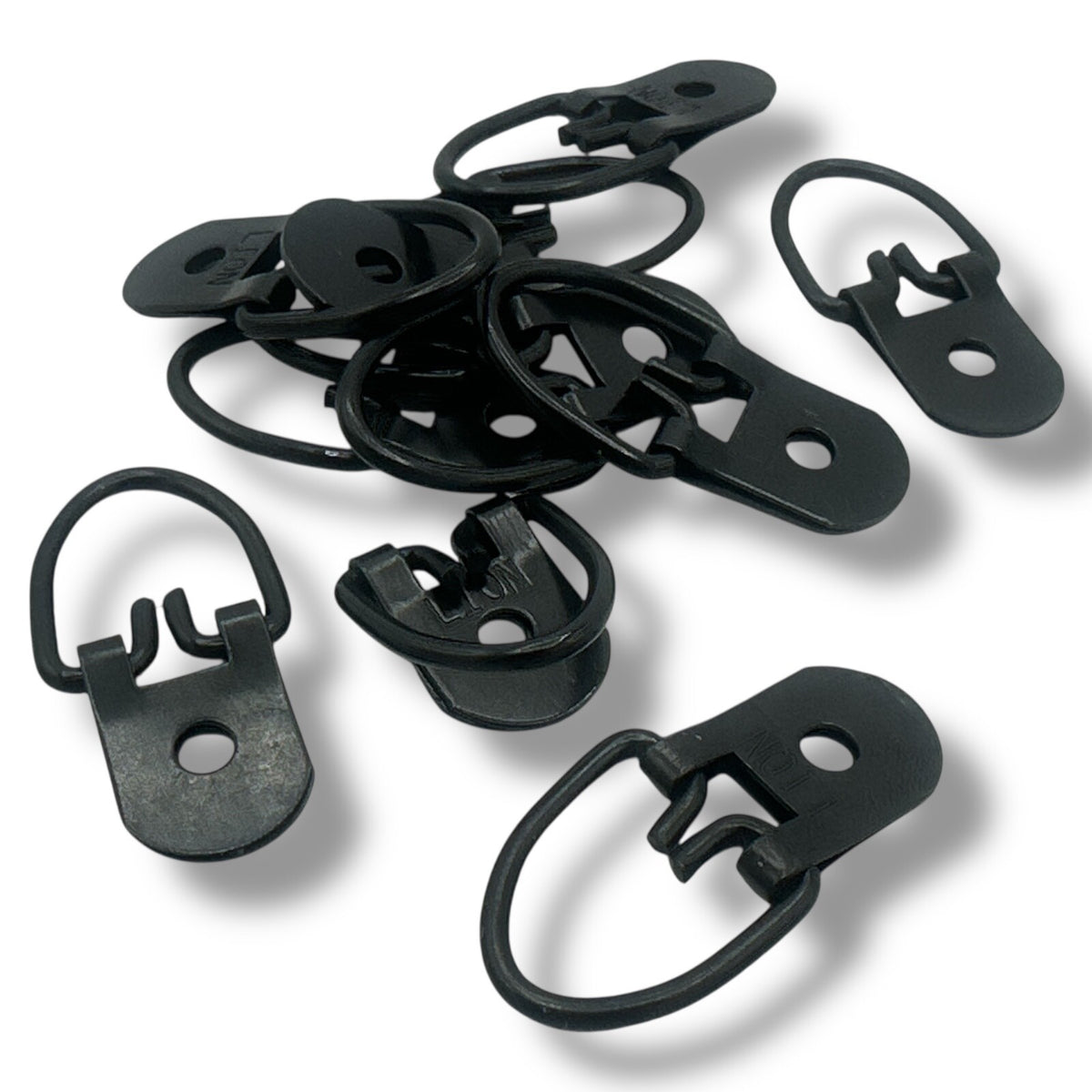 Black Heavy-Duty D-Ring Picture Frame Hangers – 46mm
