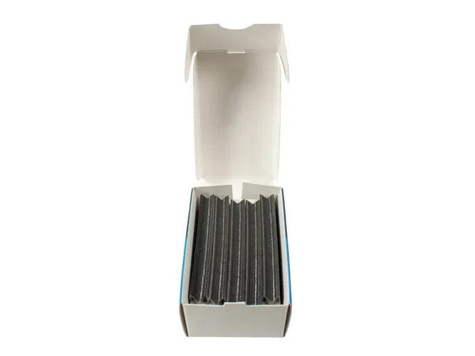 Alfamacchine Soft/Normal-Wood V-Nails – 5mm, Box of 5,000 – open box of V-nail strips